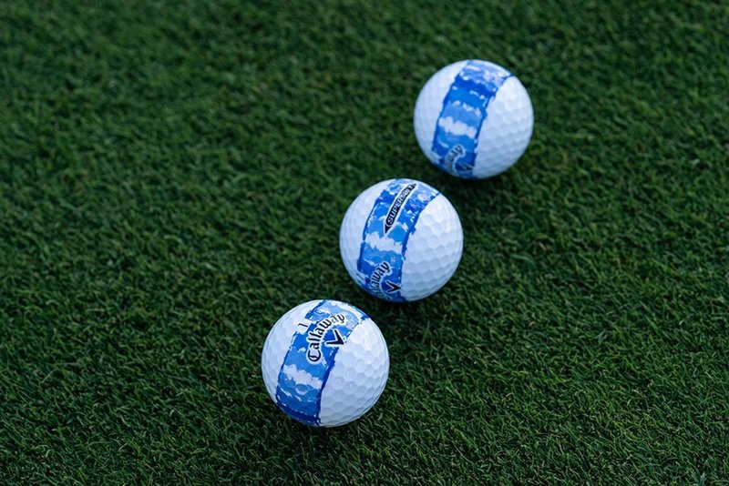 LIMITED - Callaway Supersoft piłki golfowe, DISTRESSED BLUE STRIPE