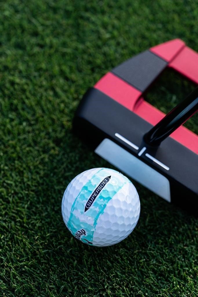 LIMITED - Callaway Supersoft piłki golfowe, DISTRESSED TEAL STRIPE