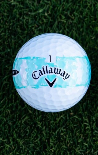 LIMITED - Callaway Supersoft piłki golfowe, DISTRESSED TEAL STRIPE