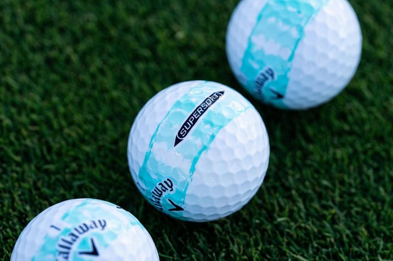 LIMITED - Callaway Supersoft piłki golfowe, DISTRESSED TEAL STRIPE
