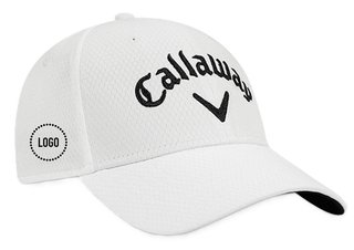 Callaway Performance Side Crest Structured logo czapka z daszkiem, biała