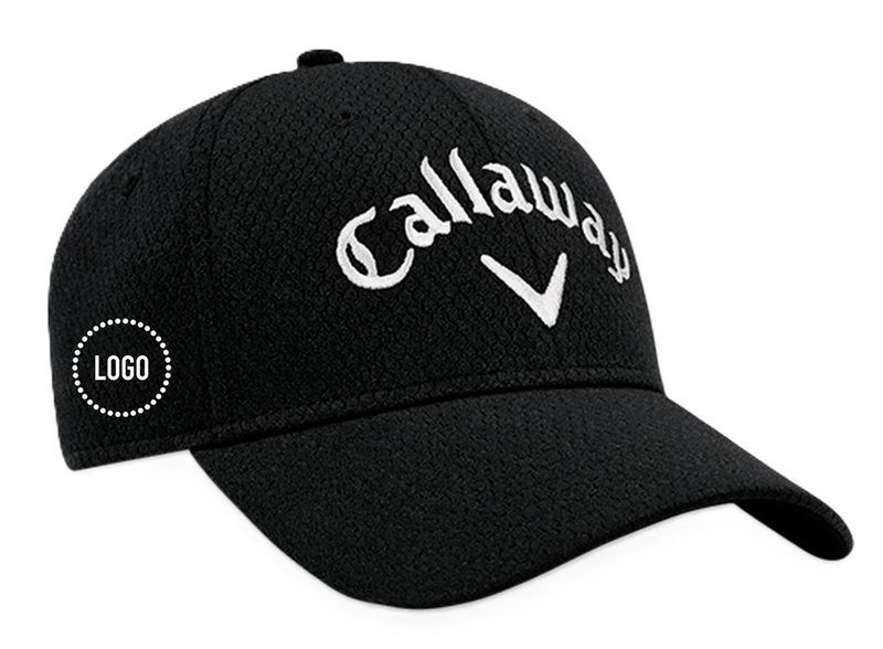 Callaway Performance Side Crest Structured logo czapka z daszkiem, czarna