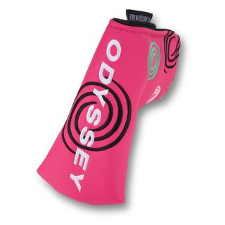 Odyssey Tour Swirl Blade putter headcover, różowy