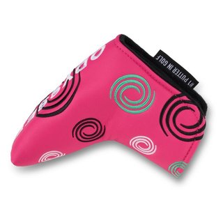 Odyssey Tour Swirl Blade putter headcover, różowy