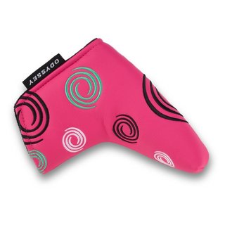 Odyssey Tour Swirl Blade putter headcover, różowy