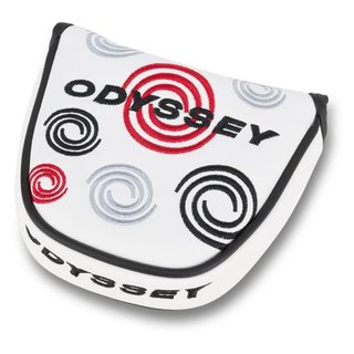 Odyssey Swirl Mallet putter headcover, biały