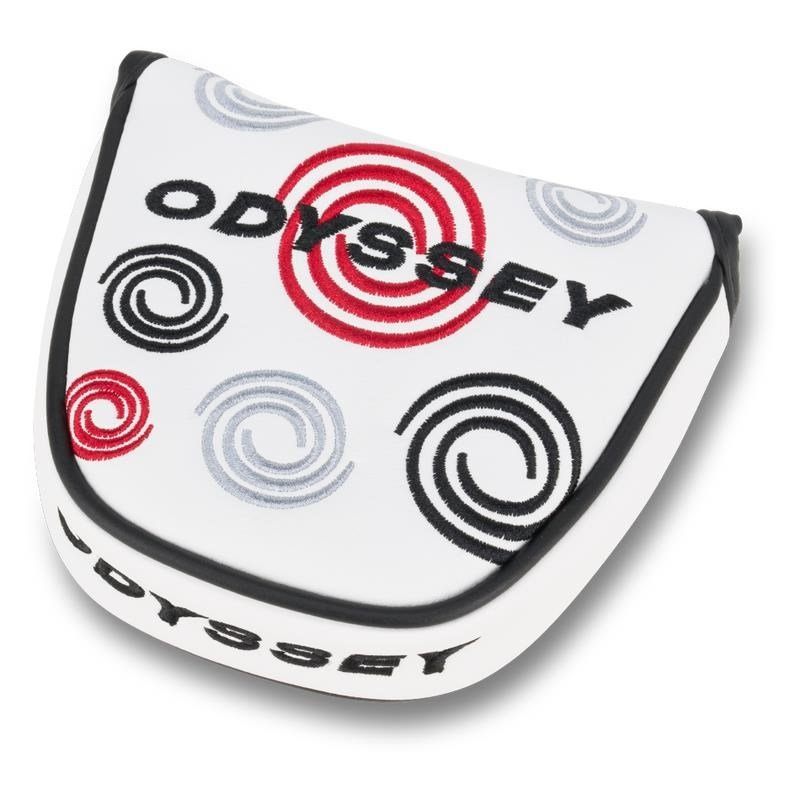 Odyssey Swirl Mallet putter headcover, biały