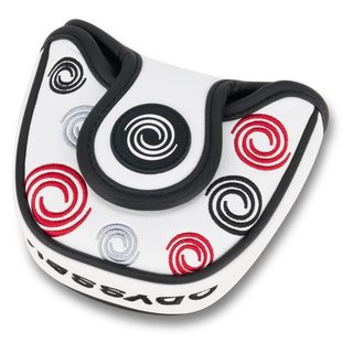Odyssey Swirl Mallet putter headcover, biały