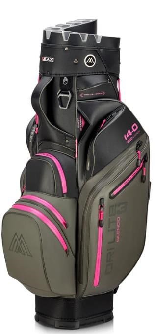 Big Max Dri Lite Silencio 3 cart bag, charcoal/black/fuchsia