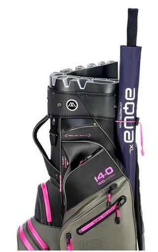 Big Max Dri Lite Silencio 3 cart bag, charcoal/black/fuchsia