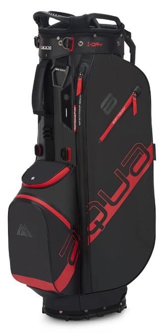 Big Max Aqua Eight H stand bag, czarno/czerwony