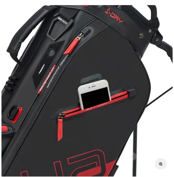 Big Max Aqua Eight H stand bag, czarno/czerwony
