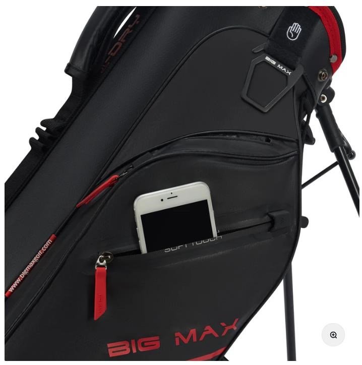 Big Max Aqua Seven H stand bag, czarno/czerwony