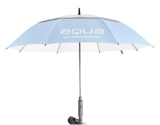 Big Max Aqua UV parasol golfowy, ice blue/white/peach