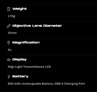 Zoom Focus S2 laserowy dalmierz, czarno/srebrny
