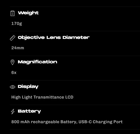 Zoom Focus S2 laserowy dalmierz, czarno/srebrny
