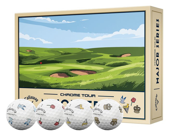 Callaway Limited Edition Chrome Tour Major Series: July Major piłki golfowe 2026 (12 balls)