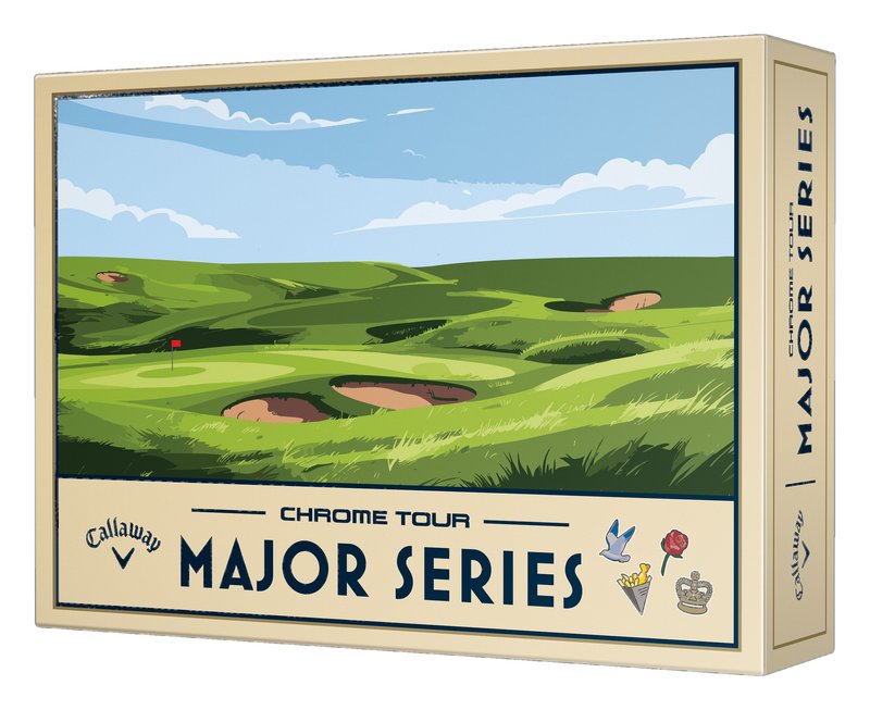Callaway Limited Edition Chrome Tour Major Series: July Major piłki golfowe 2026 (12 balls)