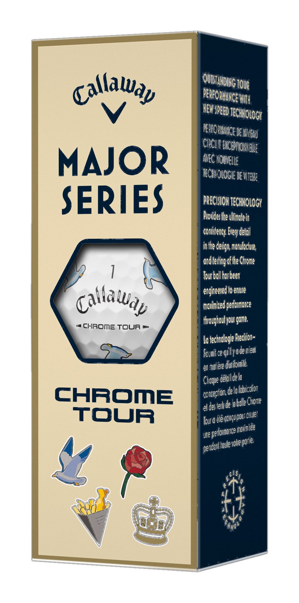Callaway Limited Edition Chrome Tour Major Series: July Major piłki golfowe 2026 (12 balls)