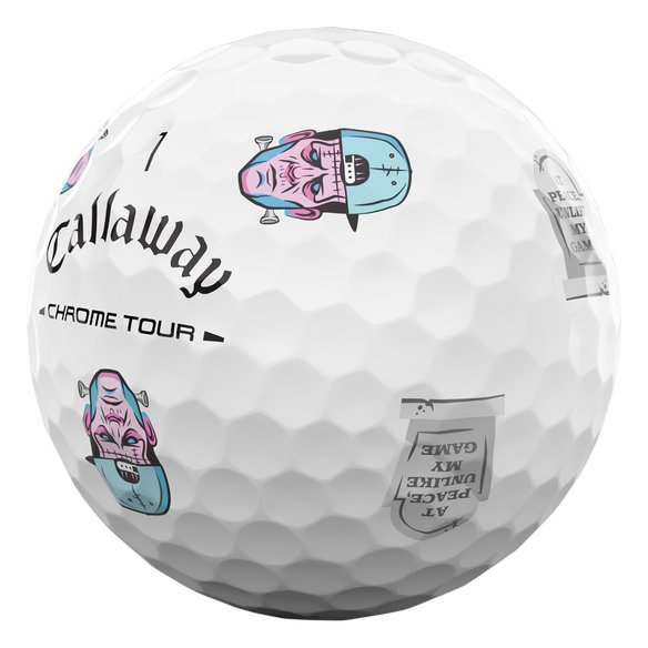 Callaway Chrome Tour Truvis piłki golfowe 2026 (12 szt.), Halloween