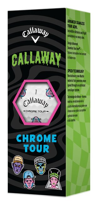 Callaway Chrome Tour Truvis piłki golfowe 2026 (12 szt.), Halloween