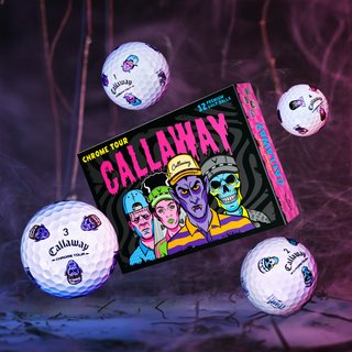 Callaway Chrome Tour Truvis piłki golfowe 2026 (12 szt.), Halloween