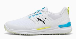 Puma Ignite Elevate 2 męskie buty golfowe, white/speed blue/apple spritz