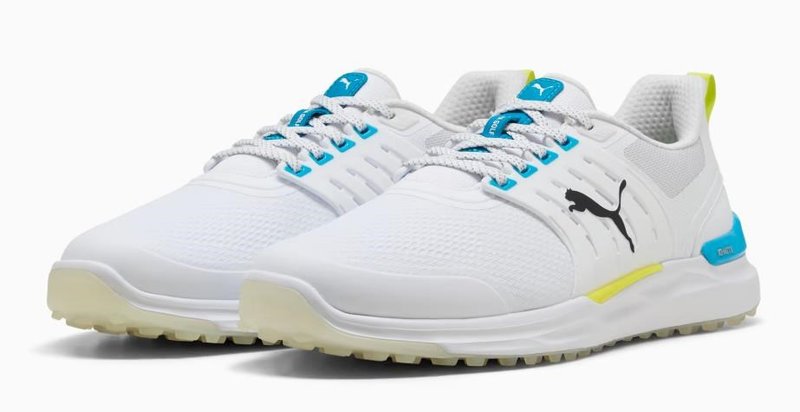 Puma Ignite Elevate 2 męskie buty golfowe, white/speed blue/apple spritz