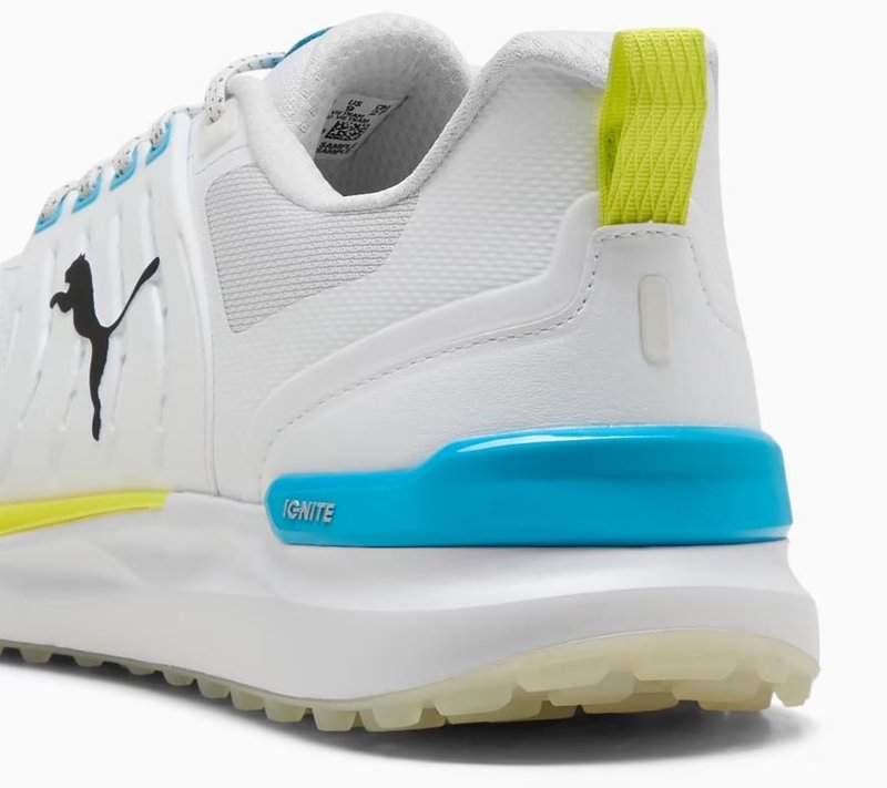 Puma Ignite Elevate 2 męskie buty golfowe, white/speed blue/apple spritz