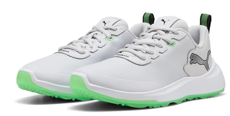 Puma Gruve Sport Junior obuwie dla dzieci, white/fluro green pes