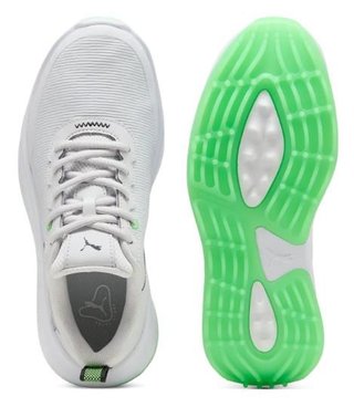 Puma Gruve Sport Junior obuwie dla dzieci, white/fluro green pes