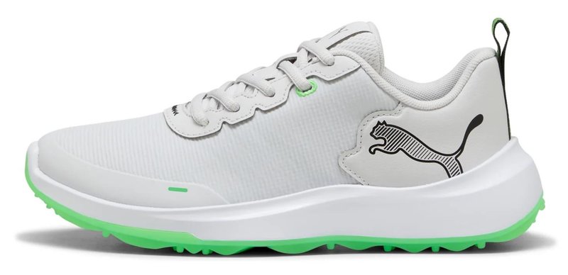 Puma Gruve Sport Junior obuwie dla dzieci, white/fluro green pes