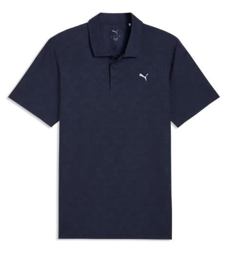 Puma Mattr Deco Jacquard męskie polo, granatowe