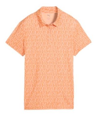 Puma Cloudspun Wavey damskie polo, melon glow