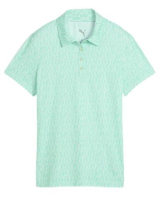 Puma Cloudspun Wavey damskie polo, mint jelly