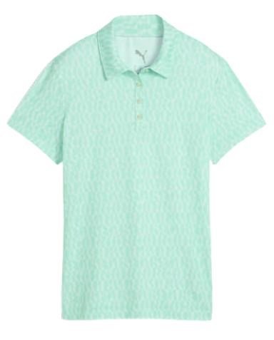 Puma Cloudspun Wavey damskie polo, mint jelly