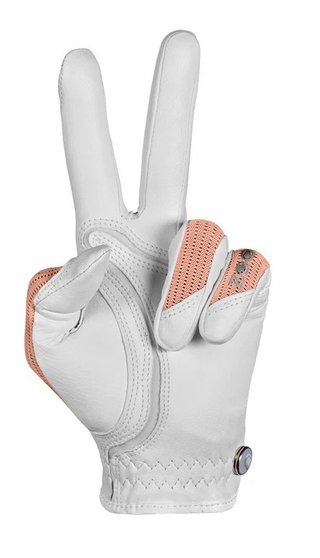 Zoom Sun Style Powernet damska rękawiczka golfowa, biała/brzoskwinia
