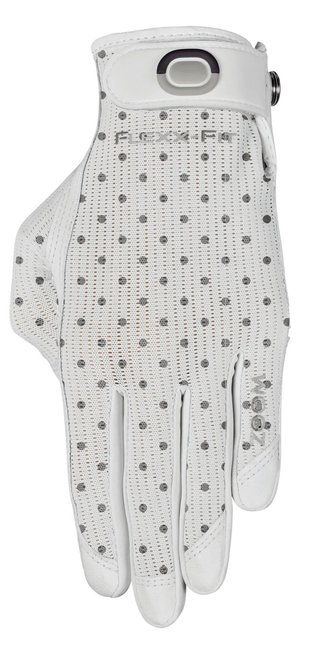 Zoom Sun Style Powernet damska rękawiczka golfowa, biała/polka dot