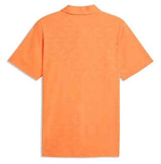 Puma Mattr Deco Jacquard męskie polo, pomarańczowe