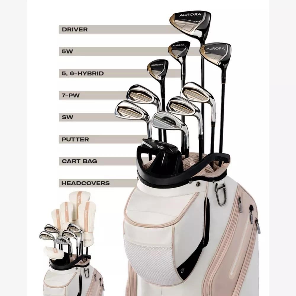 Wilson Aurora damski zestaw golfowy + cart bag
