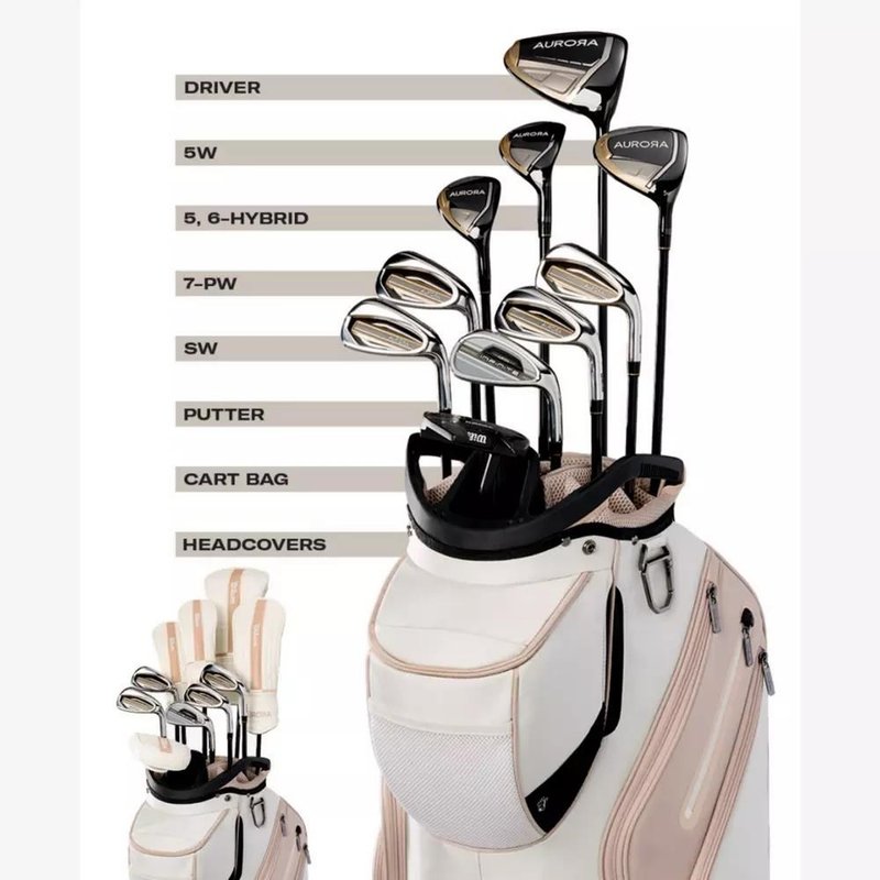 Wilson Aurora damski zestaw golfowy + cart bag