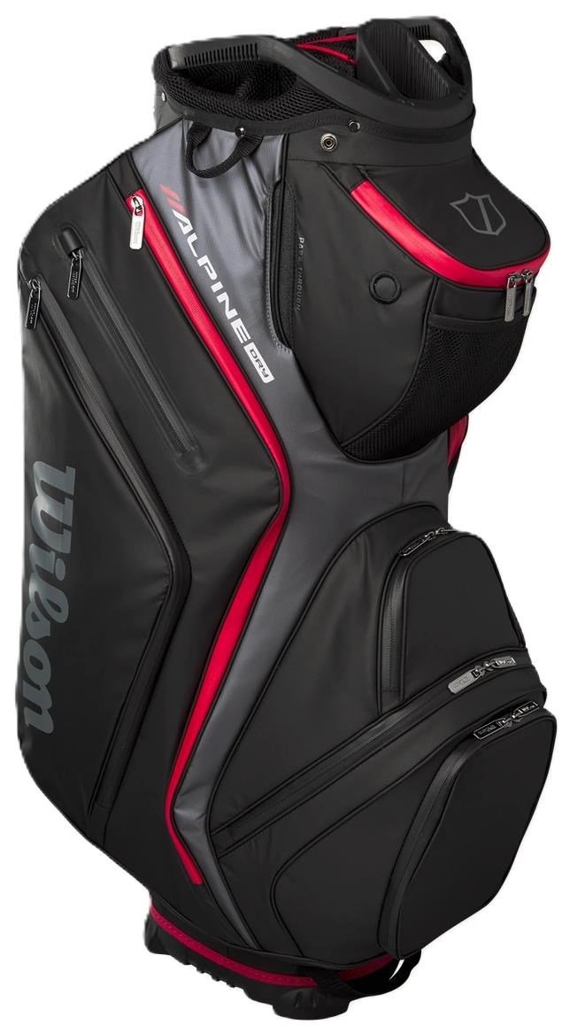 Wilson Alpine Dry cart bag, czarno/szaro/czerwony