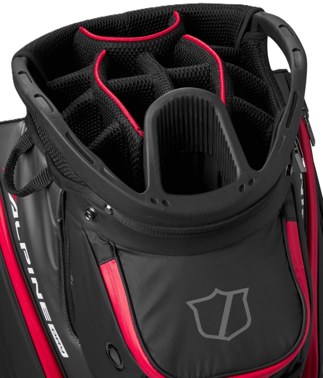Wilson Alpine Dry cart bag, czarno/szaro/czerwony