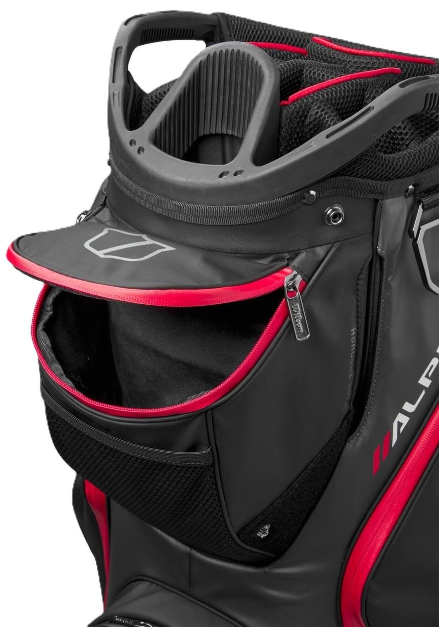 Wilson Alpine Dry cart bag, czarno/szaro/czerwony