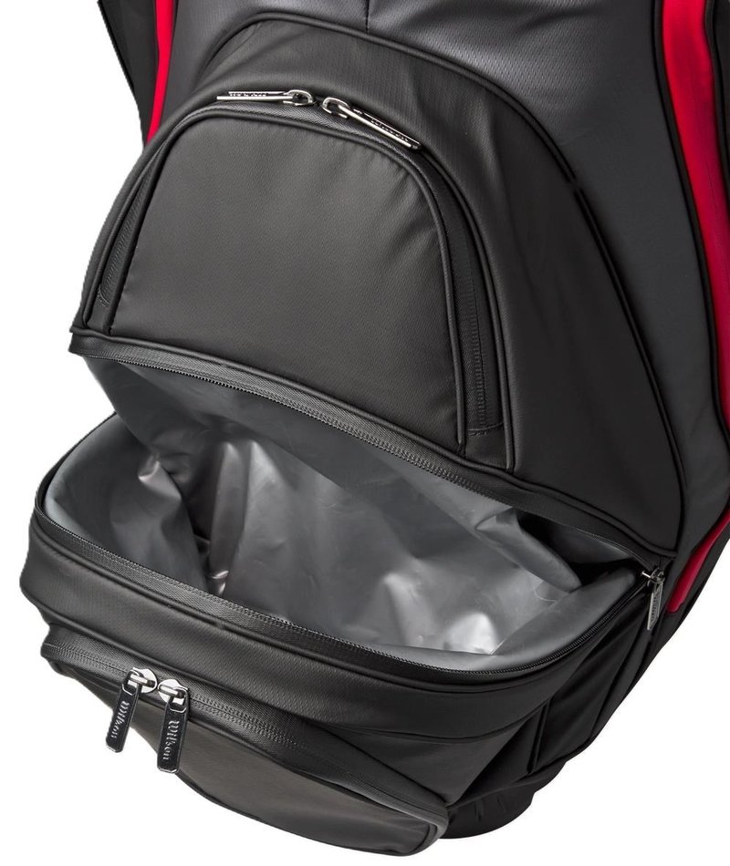 Wilson Alpine Dry cart bag, czarno/szaro/czerwony