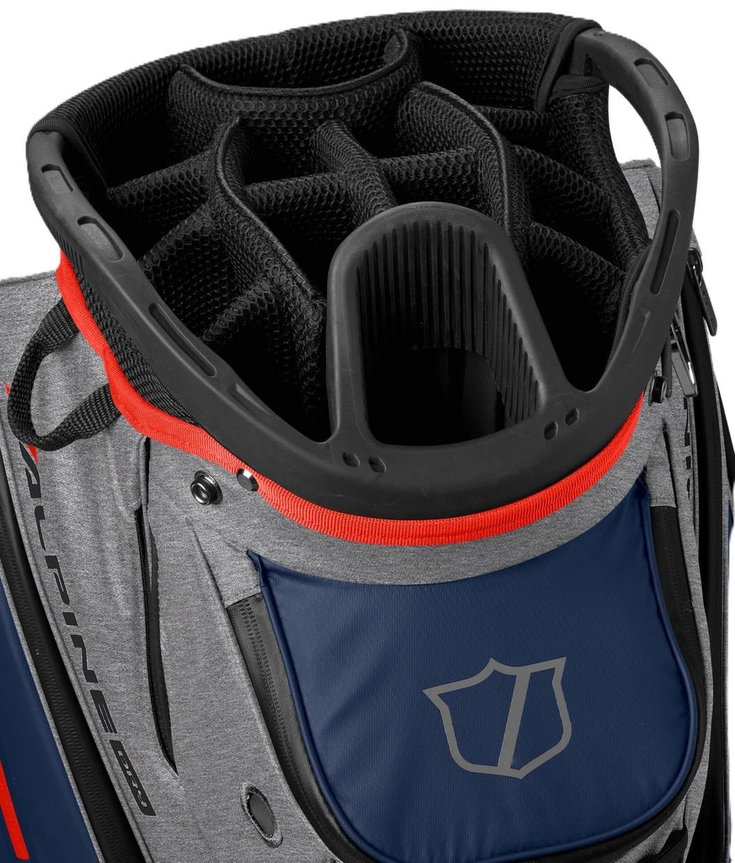 Wilson Alpine Dry cart bag, szaro/granatowo/czerwony