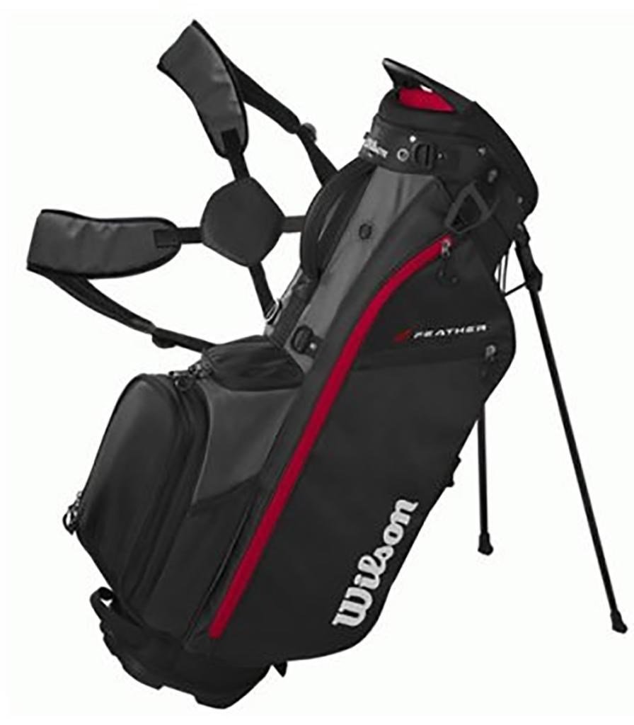 Wilson Feather stand bag, czarno/szaro/czerwony