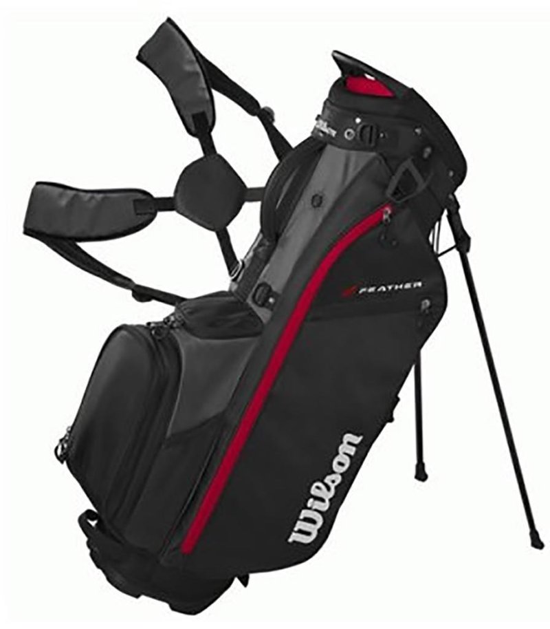 Wilson Feather stand bag, czarno/szaro/czerwony