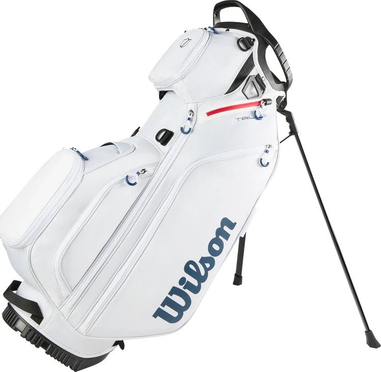 Wilson Talus 5 stand bag, biały/czerwony/niebieski