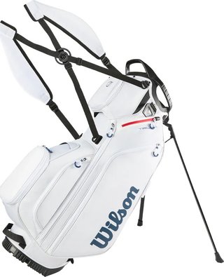 Wilson Talus 5 stand bag, biały/czerwony/niebieski
